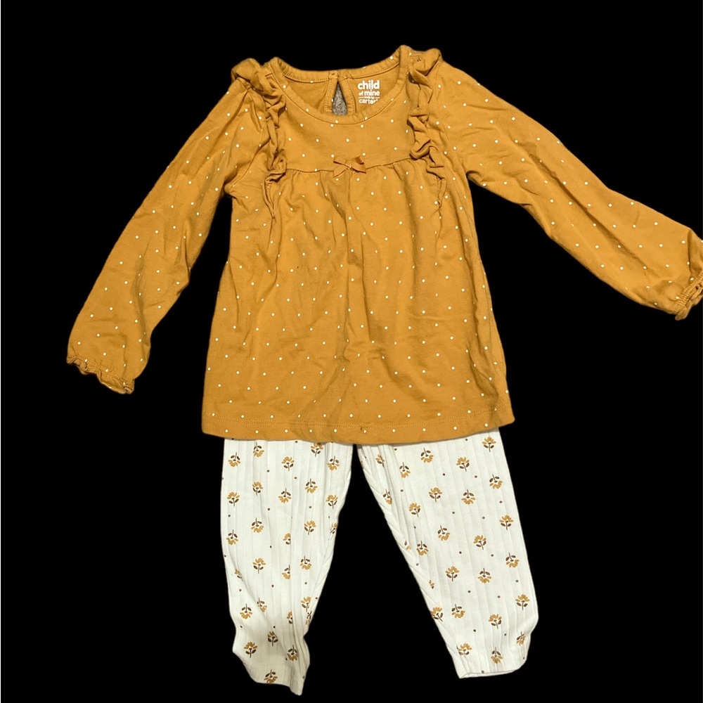 Carter's Child of Mine Baby Girl Outfit Set 2-Piece